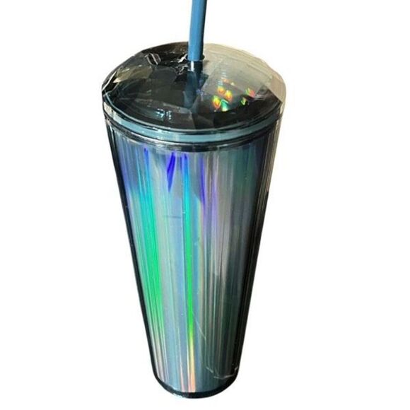 Starbucks 2022 Rare Ocean Kaleidoscope Dome Lid 24oz Travel Cup Tumbler with Str - Picture 3 of 5